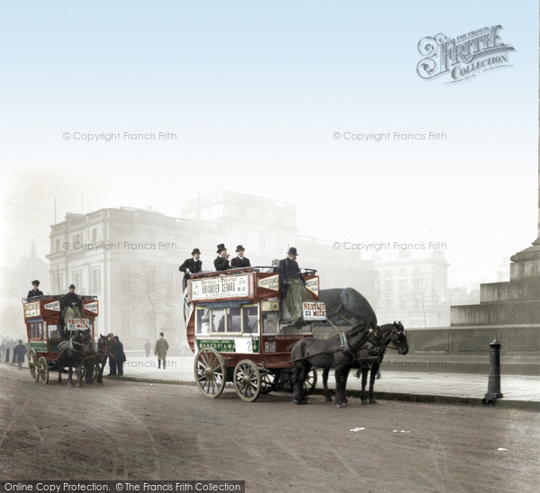 Photo of London, Trafalgar Square c.1890