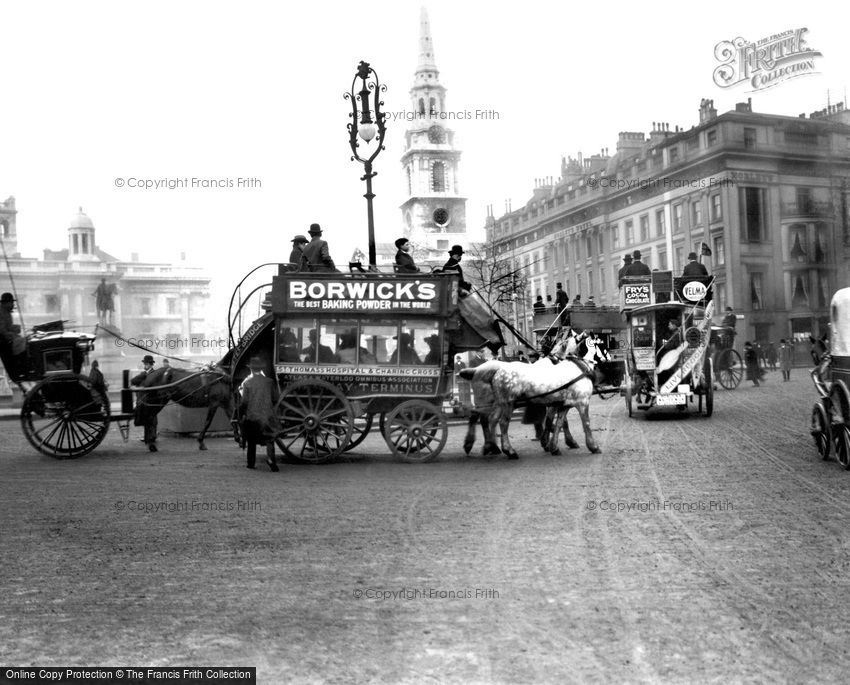 London, Trafalgar Square c1900