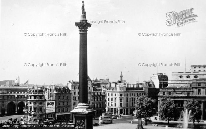 Photo of London, Trafalgar Square c.1949