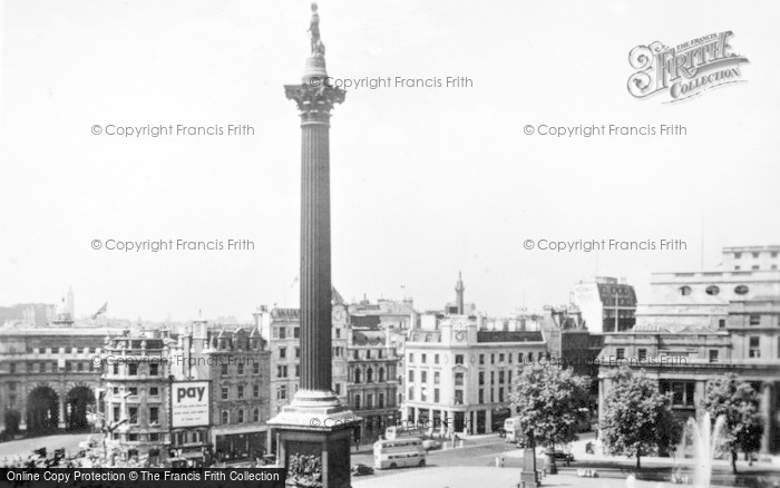 Photo of London, Trafalgar Square c.1949