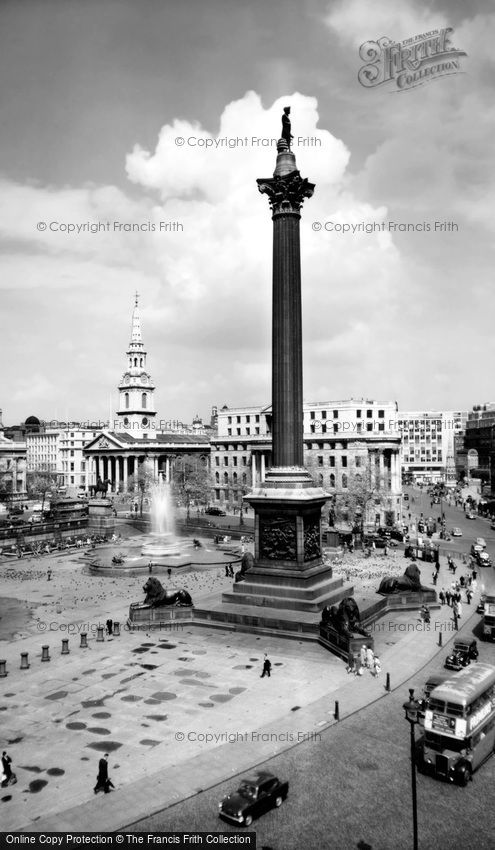 London, Trafalgar Square c1960