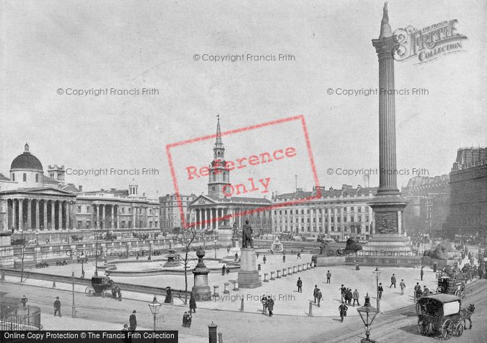 Photo of London, Trafalgar Square From Cockspur Street c.1895