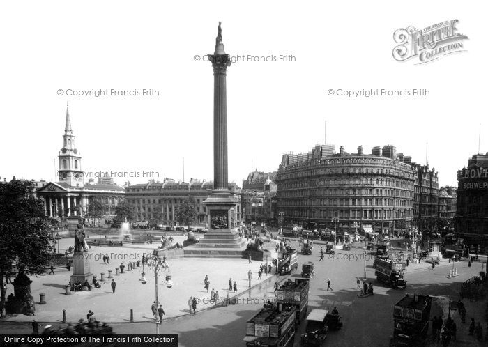 Photo of London, Trafalgar Square, St Martin In The Fields  c.1915