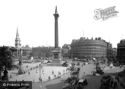 Trafalgar Square, St Martin-In-The-Fields  c.1915, London