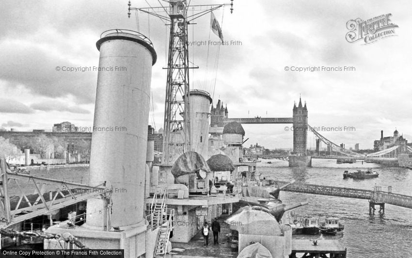 London, view of Tower Bridge from HMS Belfast 2012
