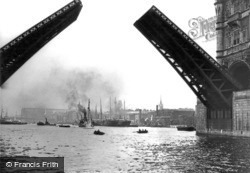 View Of Tower Bridge Open 1910, London
