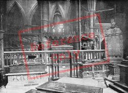 Westminster Abbey, Chapel Of St Edmund c.1895, London