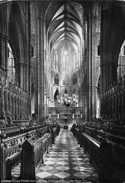 Photo of London, Westminster Abbey, Choir East c.1900