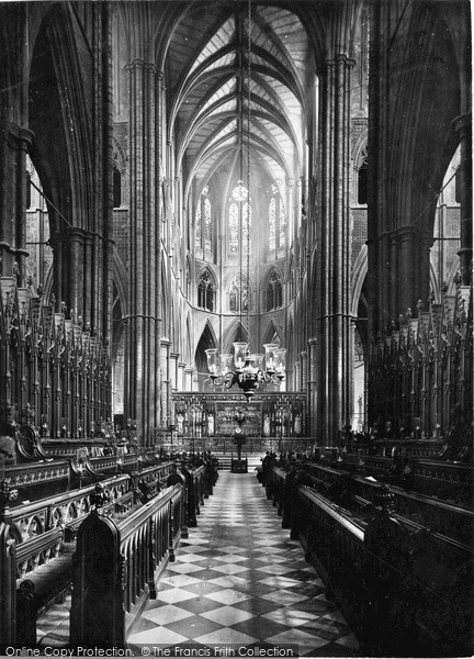 Photo of London, Westminster Abbey, Choir East c.1910