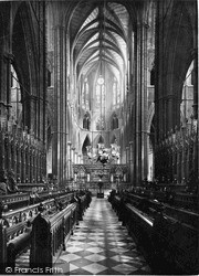 Westminster Abbey, Choir East c.1910, London
