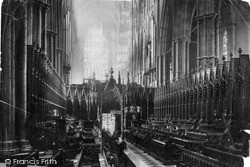 Westminster Abbey, Choir West c.1890, London