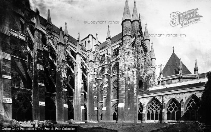 Photo of London, Westminster Abbey, Cloister Court And South Transept c.1890