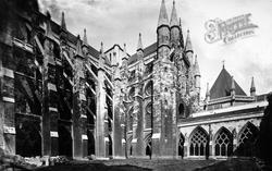 Westminster Abbey, Cloister Court And South Transept c.1890, London