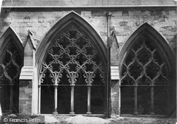 Westminster Abbey, Cloisters Window 'kentish Fire' c.1862, London