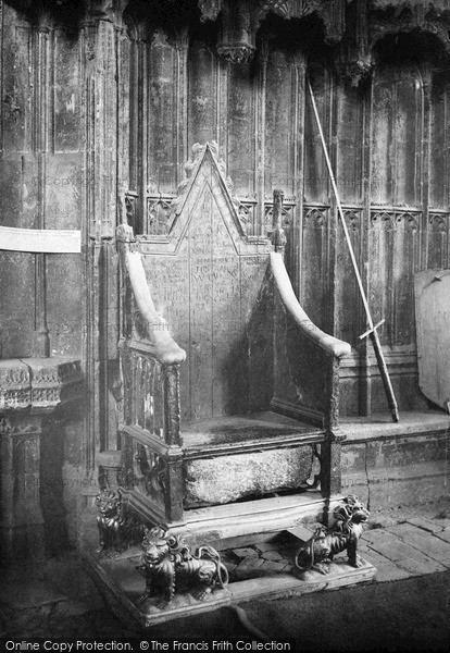 Photo of London, Westminster Abbey, Coronation Chair c.1890