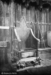 Westminster Abbey, Coronation Chair c.1890, London