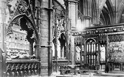 Westminster Abbey, Crusader's Tomb And Reredos c.1896, London