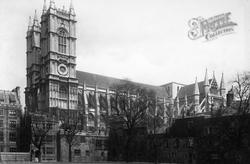 Westminster Abbey From Deans Yard c.1900, London