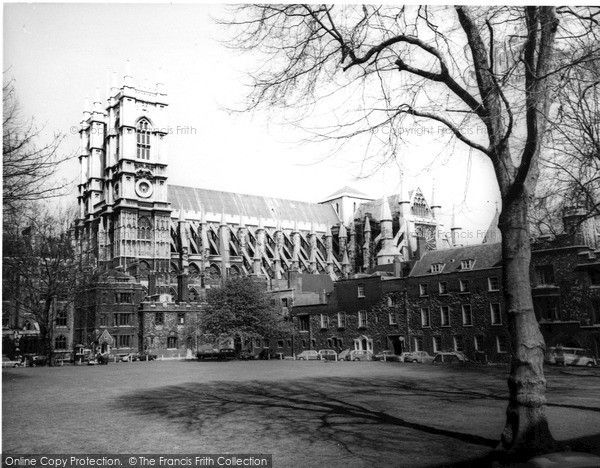 Photo of London, Westminster Abbey From Deans Yard c.1965