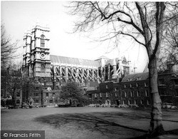 Westminster Abbey From Deans Yard c.1965, London