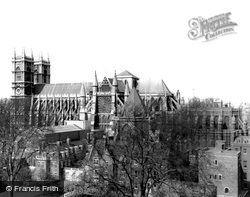 Westminster Abbey From The South c.1965, London