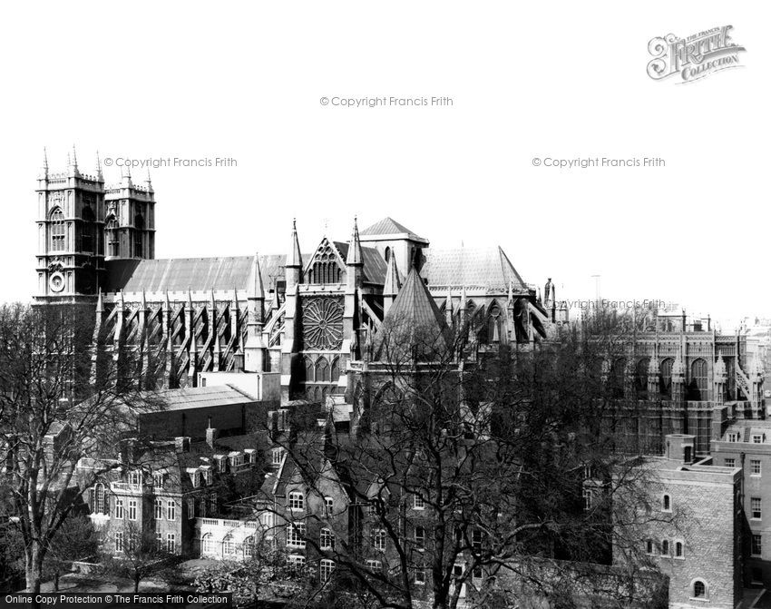 London, Westminster Abbey from the South c1965