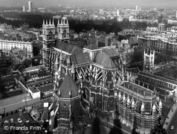 Westminster Abbey From Victoria Tower c.1955, London