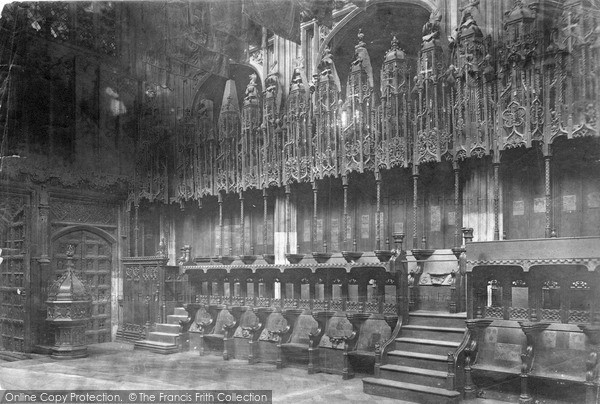Photo of London, Westminster Abbey, Henry Vii Chapel, The Stalls c.1900