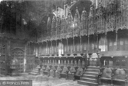 Westminster Abbey, Henry Vii Chapel, The Stalls c.1900, London