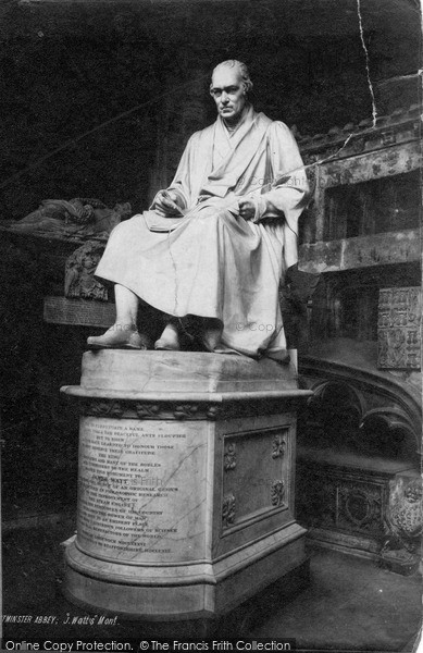 Photo of London, Westminster Abbey, James Watt Monument c.1900