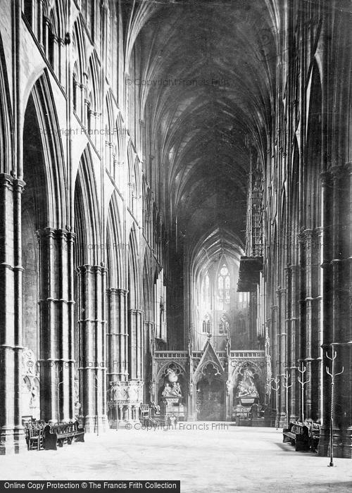 Photo of London, Westminster Abbey, Nave East c.1890