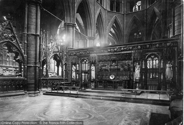 Photo of London, Westminster Abbey, Reredos c.1890