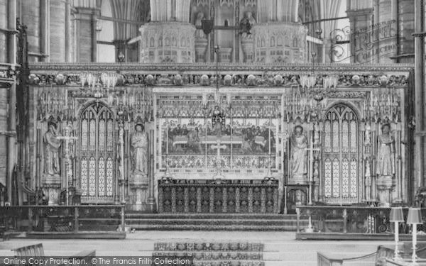 Photo of London, Westminster Abbey, Reredos c.1900
