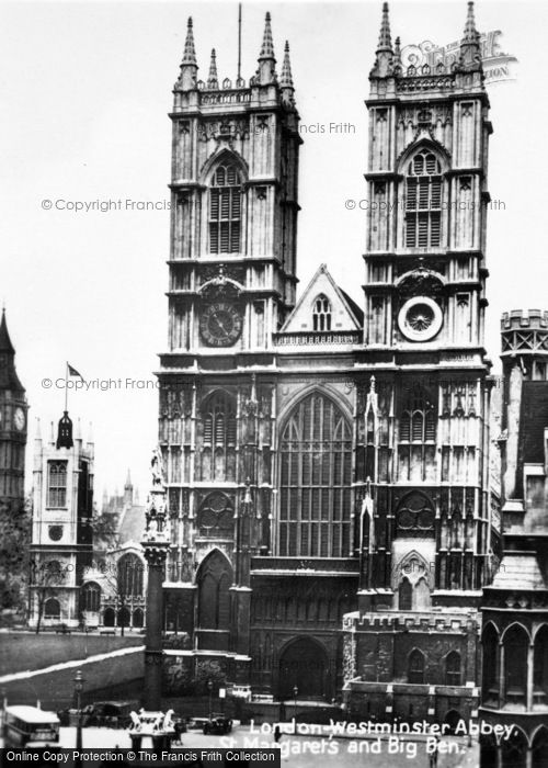 Photo of London, Westminster Abbey, St Margaret's And Big Ben c.1930