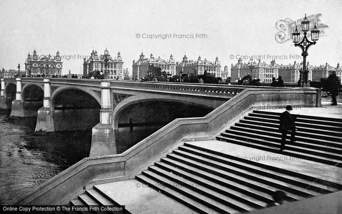 Photo of London, Westminster Bridge And St Thomas's Hospital c.1895