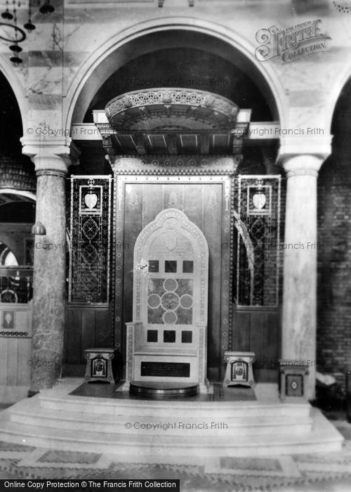 Photo of London, Westminster Cathedral, The Cardinal's Throne c.1930