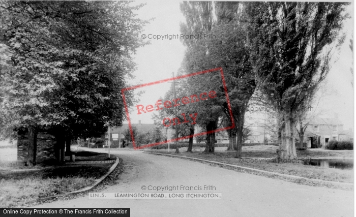 Photo of Long Itchington, Leamington Road c.1955