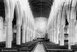 Church Interior 1900, Long Melford