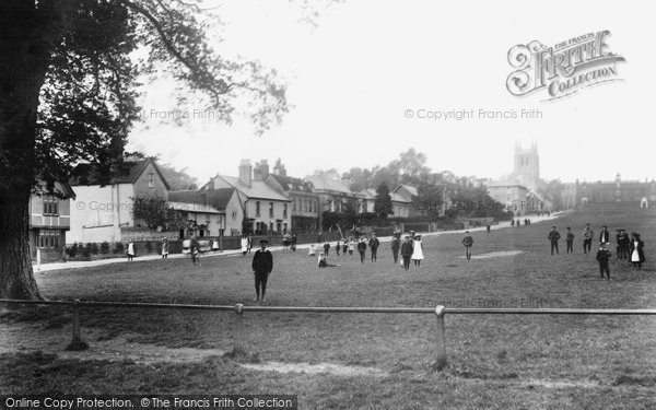 Photo of Long Melford, The Green 1906