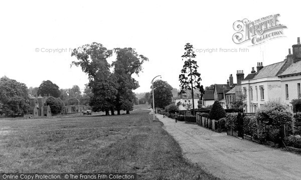 Photo of Long Melford, The Green And Melford Hall c.1955