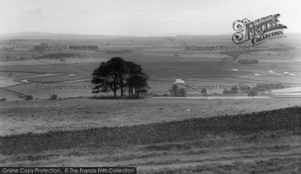 Photo of Long Preston, Horseshoe Bends From The Moors c.1960