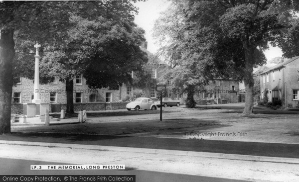 Photo of Long Preston, The Memorial c.1960