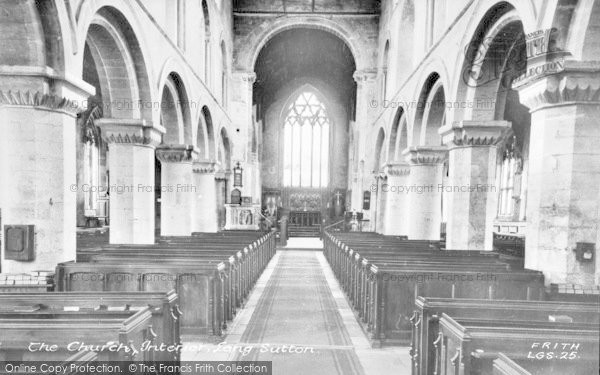 Photo of Long Sutton, St Mary's Church Interior c.1955
