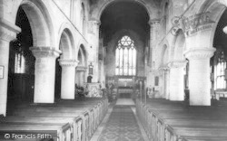 St Mary's Church Interior c.1960, Long Sutton