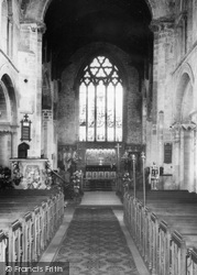 St Mary's Church Interior c.1960, Long Sutton