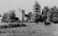 St Nicholas Church c.1960, Longparish