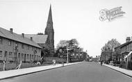 St Wilfrid's Church And Preston Road c.1955, Longridge