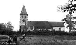 St Mary's Church c.1965, Longstock