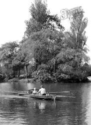 Rowing On The Lake c.1955, Longton