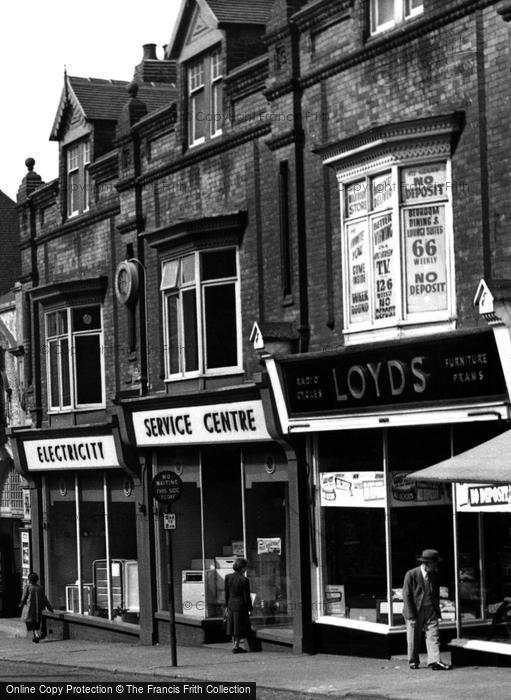 Photo of Longton, Shops On Market Street c.1955
